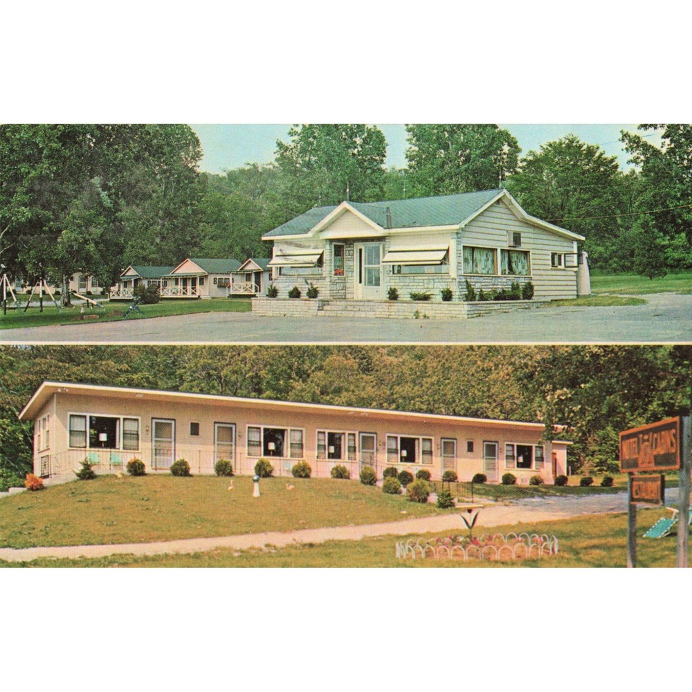 Vintage 1967 Sunset Motel Cabins Restaurant St. Albans Vermont Postcard Chrome - Picture 1 of 2